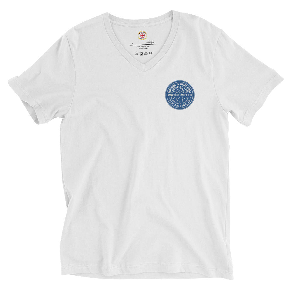 NOLA Water Embroidered V-Neck T-Shirt